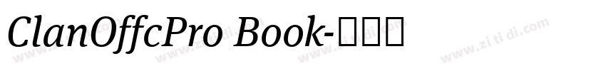 ClanOffcPro Book字体转换 ClanOffcPro Book字体转换